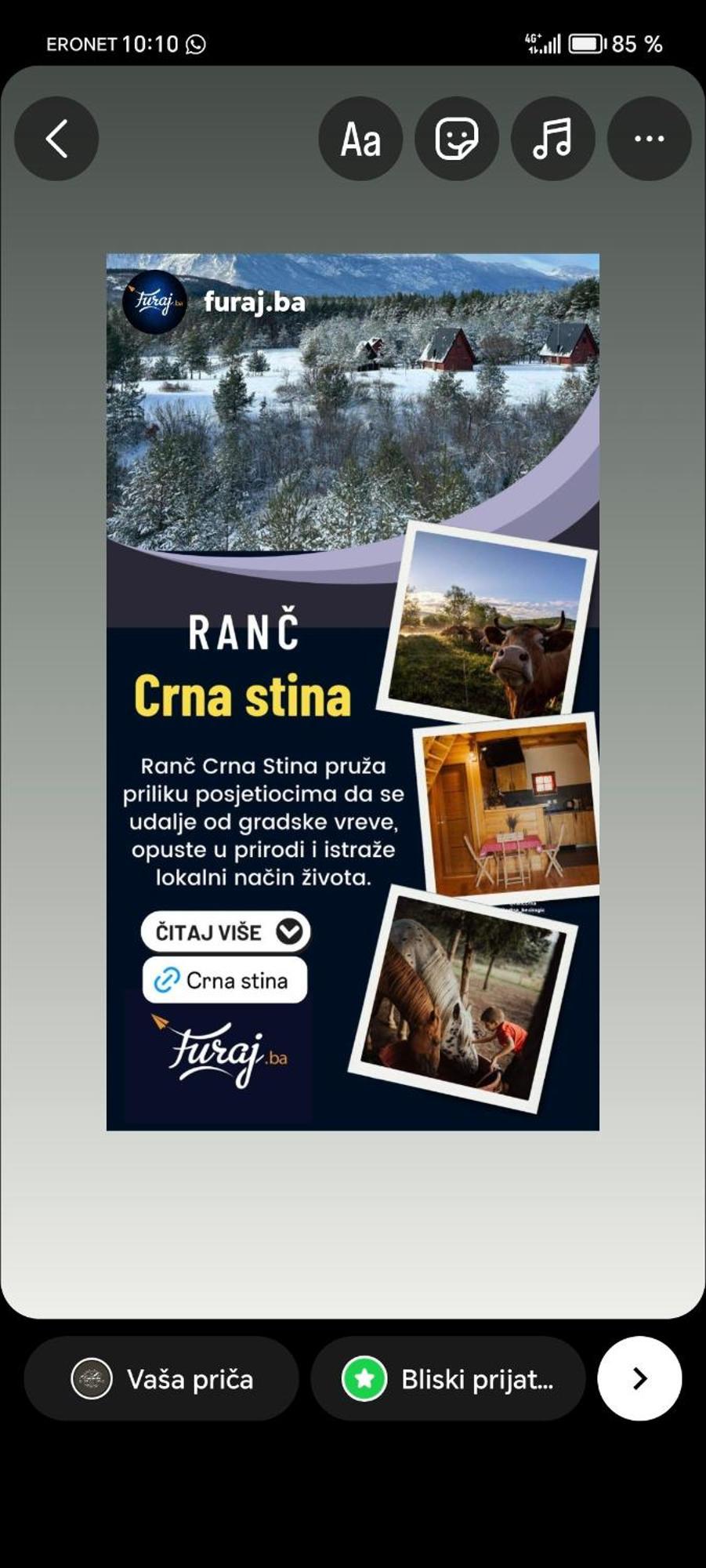 Vila Ranc Crna Stina Livno Exteriér fotografie